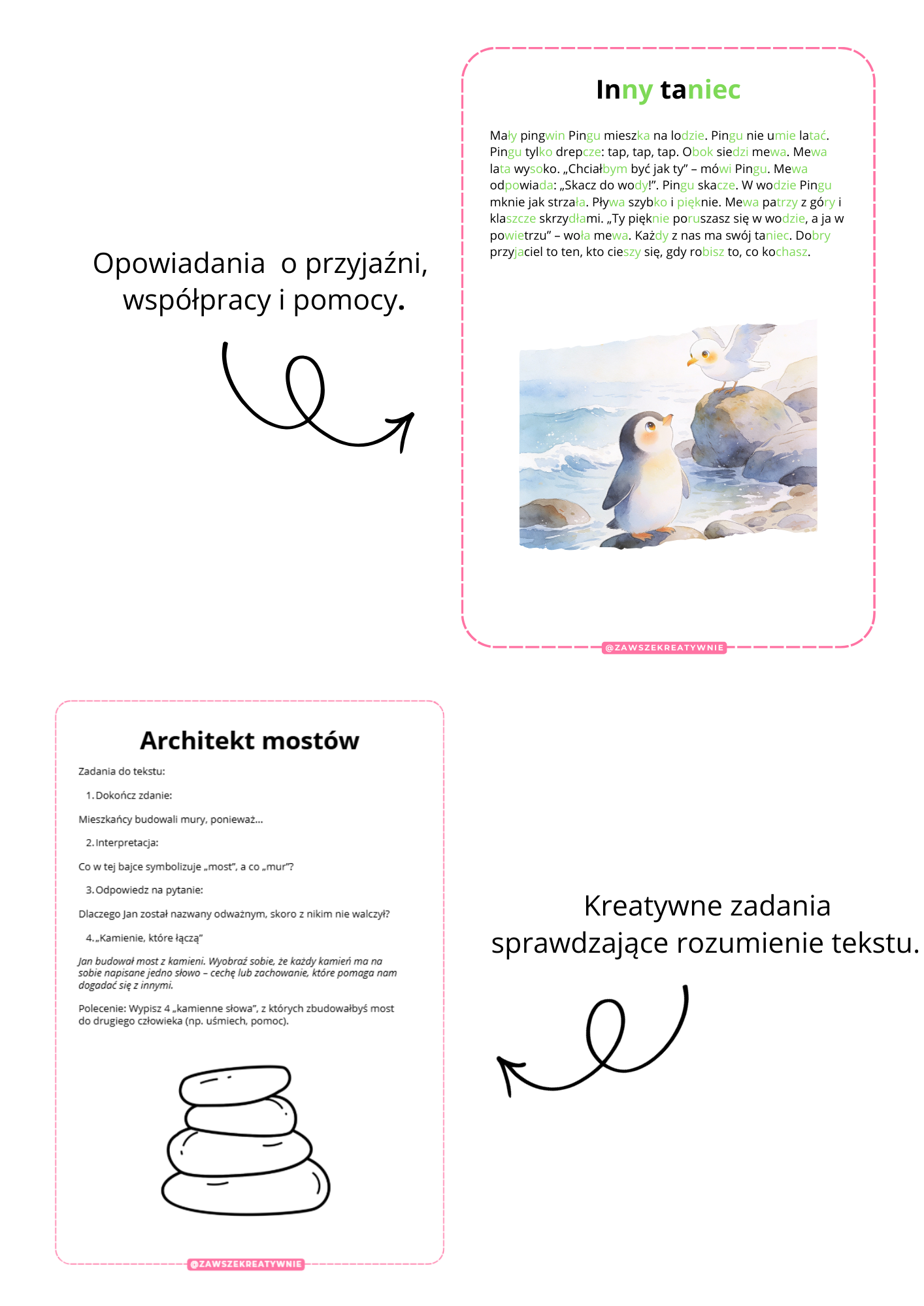 Walentynkowe opowiadania dla dzieci - Nauka czytania metodą sylabową - obrazek 2